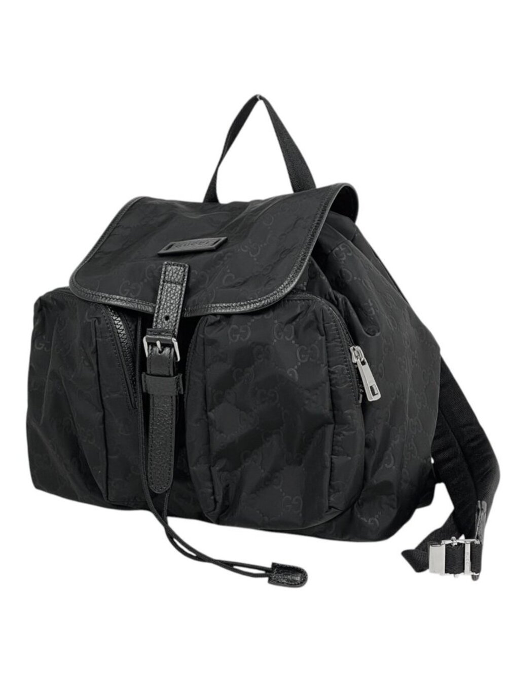 Gucci Backpack GG Pattern Nylon Black